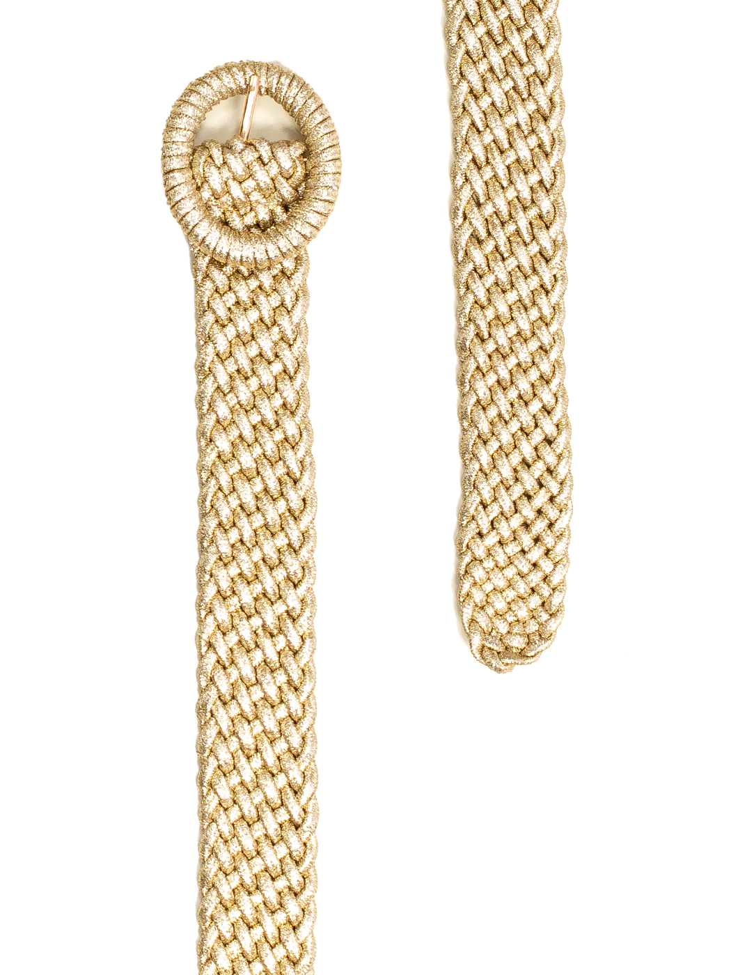 CINTURA TESSUTO ELASTICO INTRECCIATO - GOLD